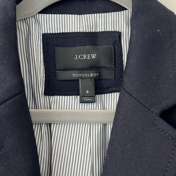 J.Crew Navy “Schoolboy” Blazer in Size 8 - Picture 2 of 6